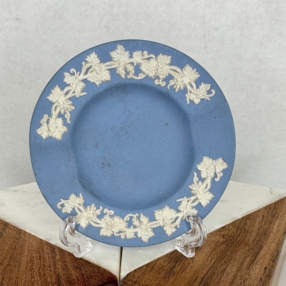 Wedgwood Blue Jasperware Ashtray or Catchall Dish